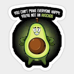 Avocado - Funny Sayings Vegan Guacamole Quote Sticker